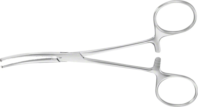 Arterienklemme nach Kocher  Stück  BH615R, 140 mm, gebogen