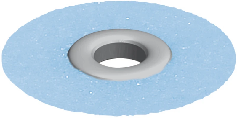 EVE FLEXI - D  Packung  100 Stück unmontiert, blau grob, Figur Scheibe, 10 x 0,21 mm, 1 Mandrell