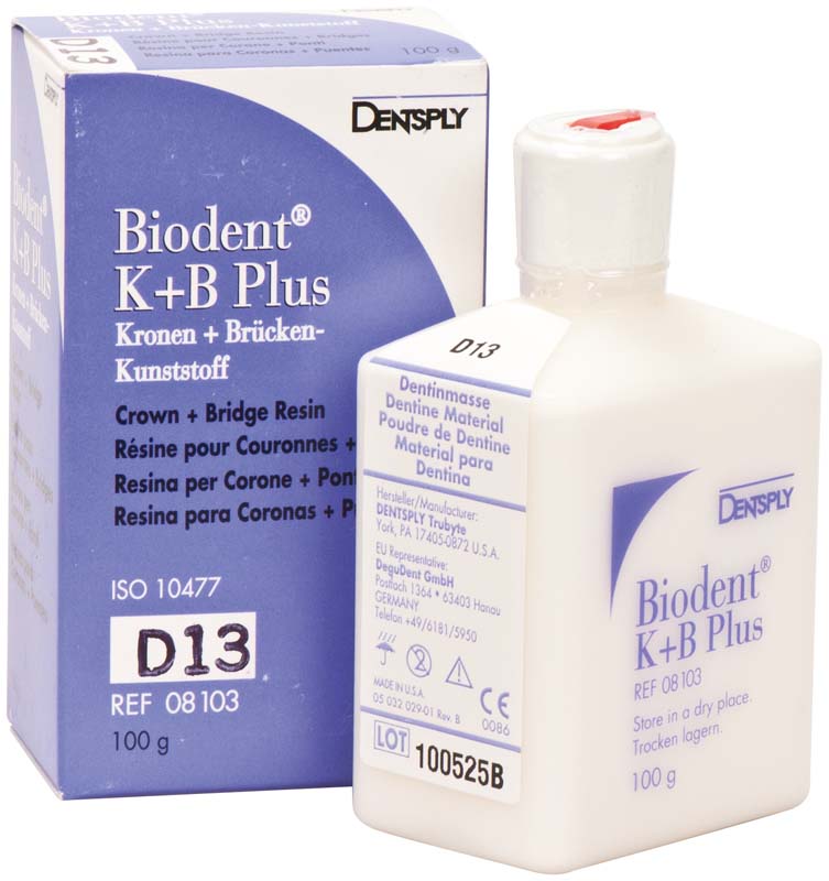 Biodent® K+B Plus Massen  Flasche  100 g Pulver dentin 13