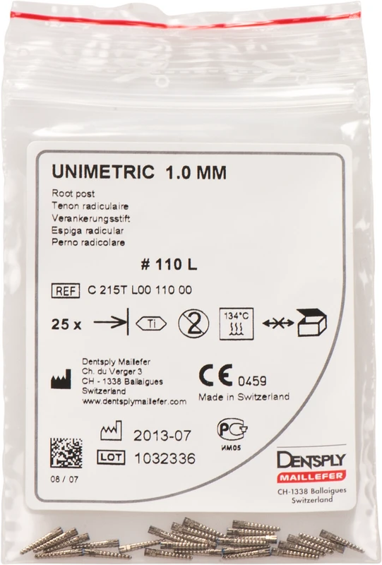 UNIMETRIC Integral  Nachfüllpackung  25 Stück Gr. 110L Titan