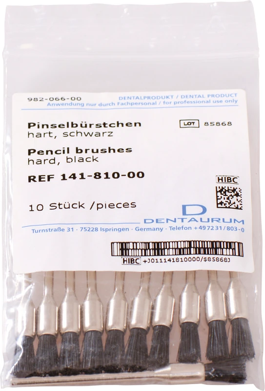 Pinselbürste  Packung  10 Stück schwarz