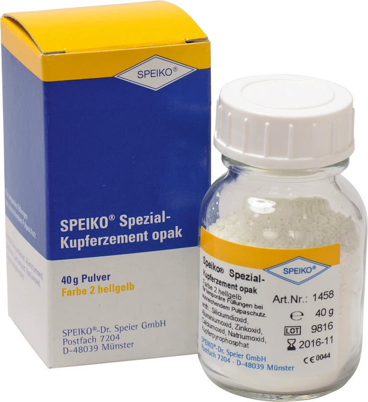 SPEIKO Spezial-Kupferzement opak  Flasche  40 g Pulver hellgelb