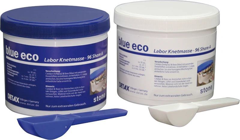 blue eco stone  Ecopackung  1,4 kg Dose Base, 1,4 kg Dose Katalysator, 2 Dosierlöffel