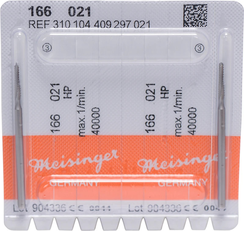 Chirurgie Fräser 166  Packung  2 Stück HP, Figur 409, ISO 021