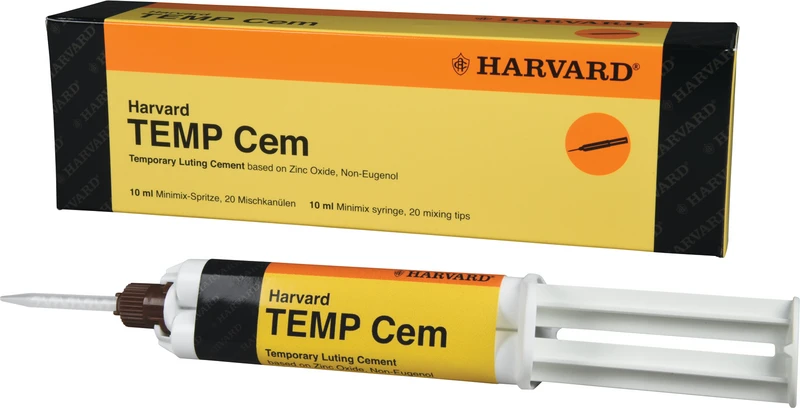 Harvard TEMP Cem  Packung  10 ml Harvardmix-Spritze, 20 Mischkanülen