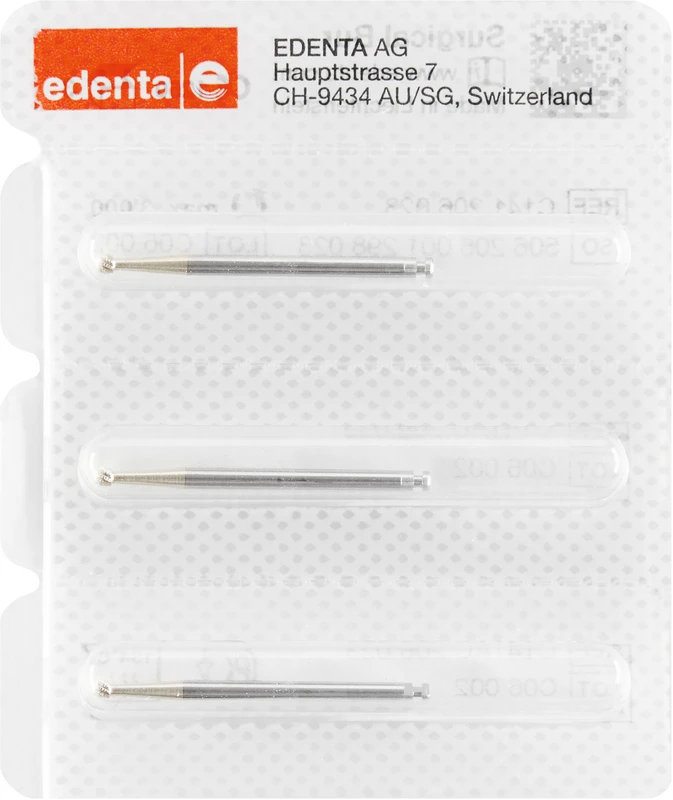 Chirurgie Knochenfräser HM C141AC  Packung  3 Stück RA XL, Figur 001, ISO 023