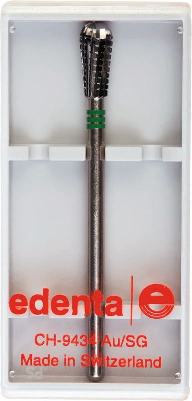 HM-Fräser Schliff 75  Stück  Einfachverz. mit Querhieb, 3 x grün grob, HP, Figur 237, 9 mm, ISO 040