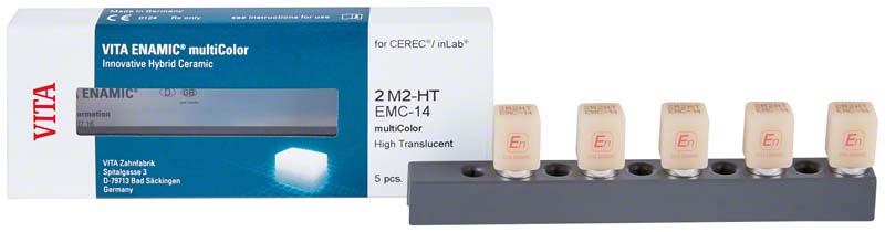 VITA ENAMIC®  Packung  5 Stück multiColor f. Cerec\inLab., 2M2-HT, EMC-14