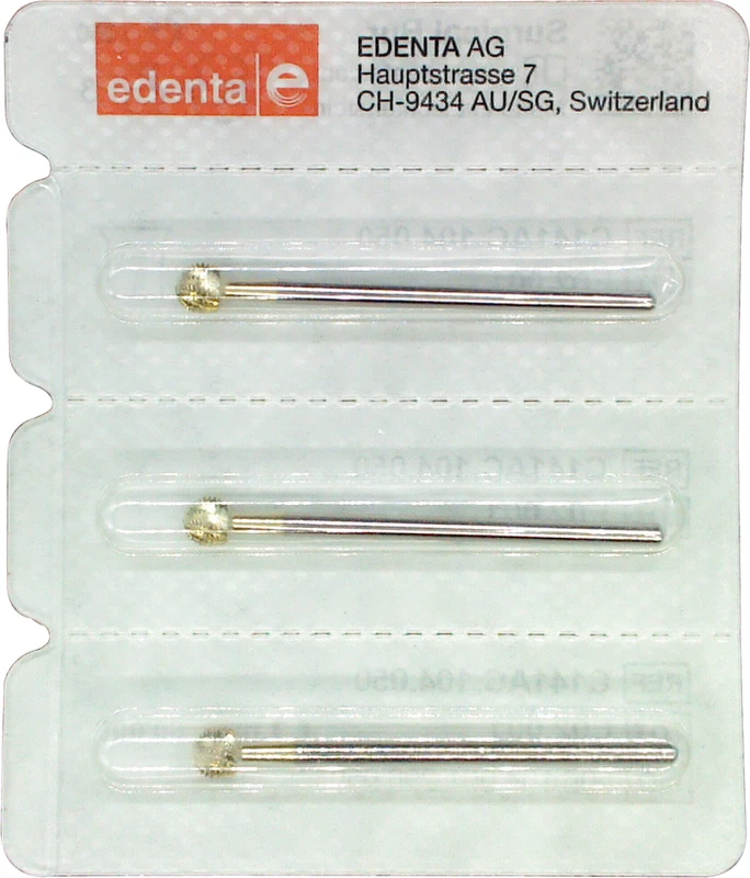 Chirurgie Fräser HM C141A  Packung  3 Stück HP, Figur 001, ISO 050