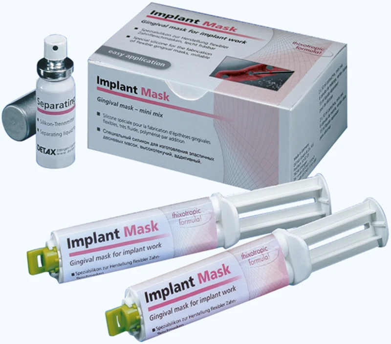 Implant Mask  Packung  2 x 10 ml Doppelkartusche mini-mix 1:1 Implant Mask scan, Zubehör