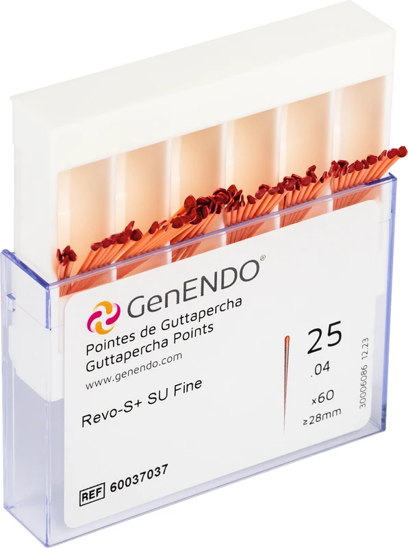 GenENDO Revo+ Guttapercha   Packung  60 Stück fine, Taper .04, ISO 025