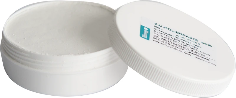 S-U-Polierpasten  Dose  290 g Paste weiß, zum Vor- und Hochglanzpolieren aller Werkstoffe