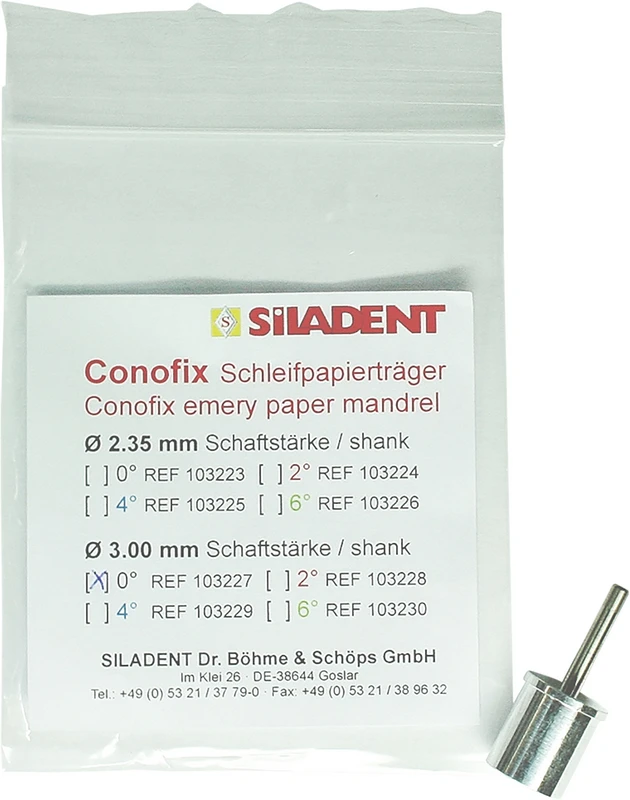 Conofix Schleifpapierträger  Stück  0°, Ø 3 mm