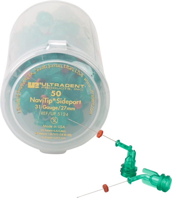 NaviTip Double Sideport Irrigator  Packung  50 Stück grün, Ø 0,28 mm, 31ga, Länge 27 mm