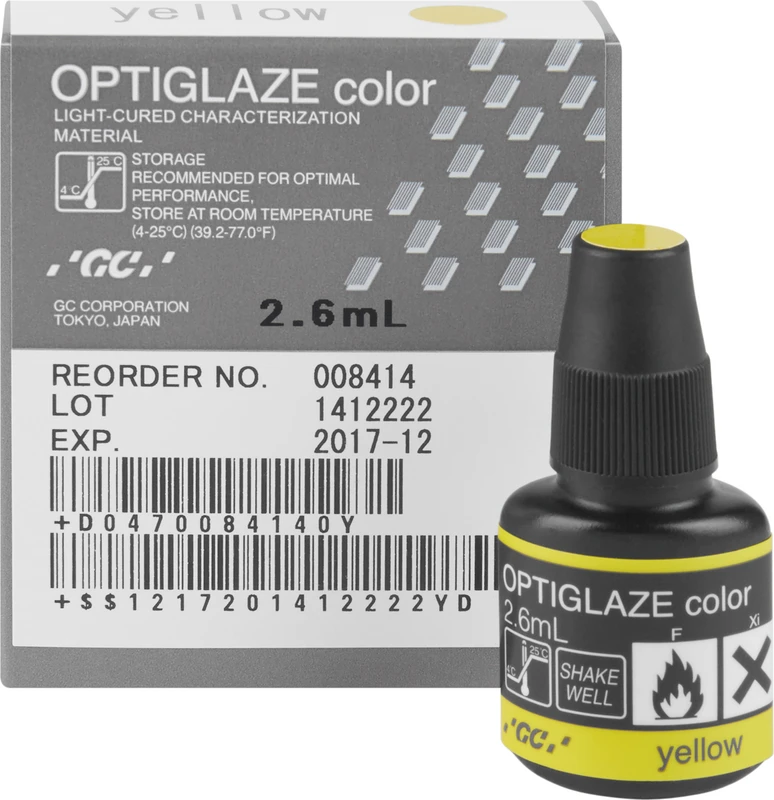 GC OPTIGLAZE® color  Flasche  2,6 ml gelb