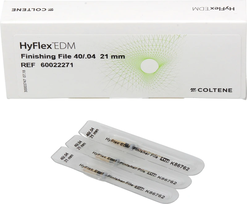 HyFlex EDM NiTi-Feilen  Packung  3 Finishing Feilen 21 mm, Taper.04 ISO 040