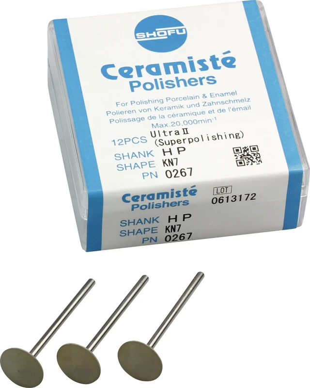 Ceramisté  Packung  12 Stück weiß ultra II, HP, Figur KN7, ISO 125