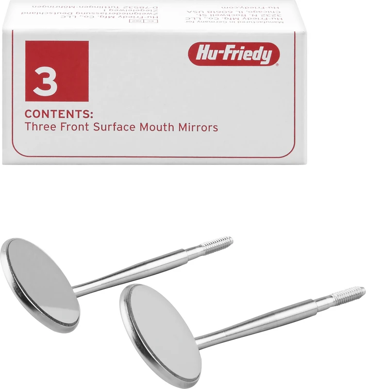 Mundspiegel mit amerikanischem Zollgewinde  Packung  3 Stück