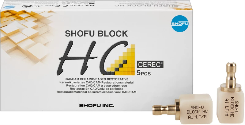 SHOFU BLOCK HC  Packung  5 Stück A1-LT, 1-schichtig, für Cerec