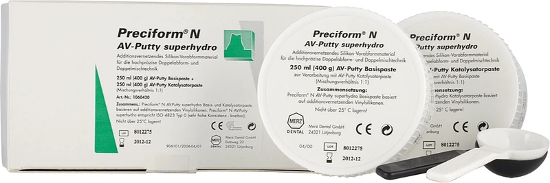 Preciform® N AV-Putty  Packung  250 ml Dose Basispaste, 250 ml Dose Katalysatorpaste