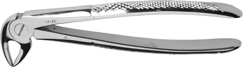 KKD® Zahnzangen   Stück  für UK-Wurzeln, tiefgreifend, Rautengriff, Figur 33