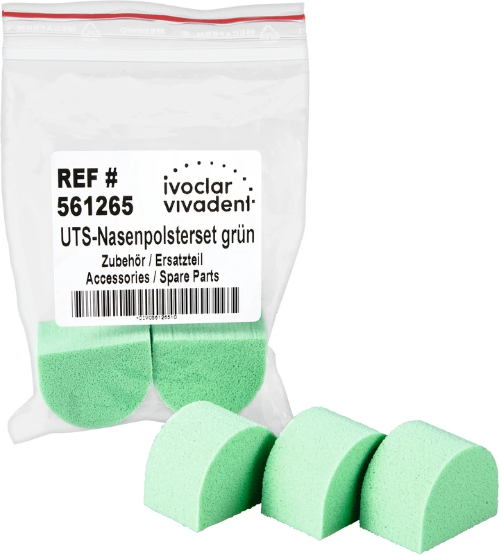 Nasenpolster  Set  5 Stück grün