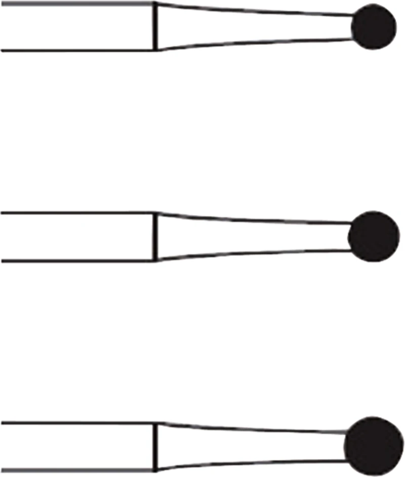 HM-Bohrer C1SDR  Packung  5 Stück rot RA, Figur 004, ISO 014