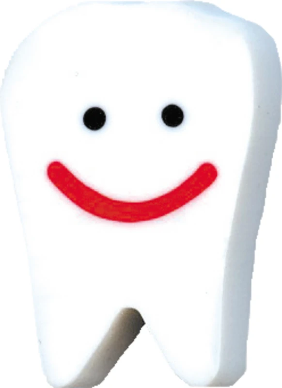 Radiergummi  Displaybox  72 Stück weiße Zähne