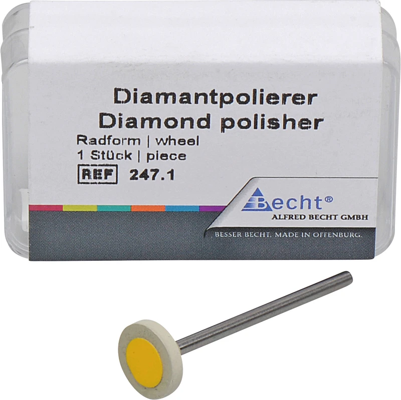 Diamantpolierer  Stück  HP, Rad, fein, Ø 11 mm x 2 mm