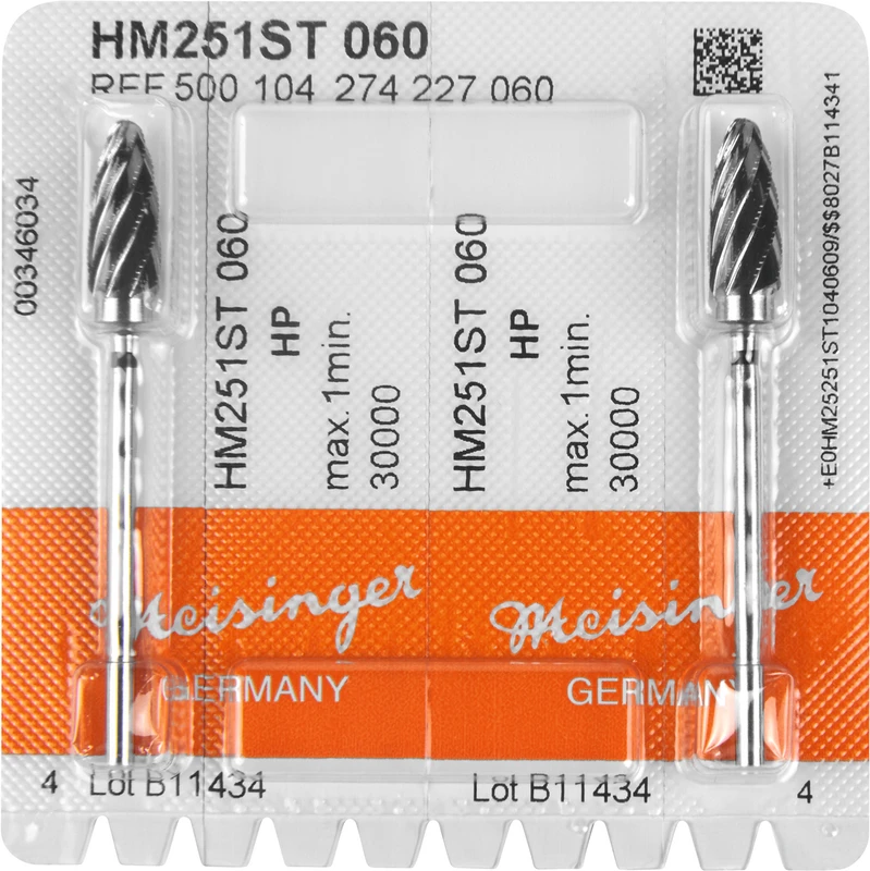 HM-Fräser ST  Packung  2 Stück Spezialverzahnung, schwarz supergrob, HP, Figur 274, 14,5 mm, ISO 060