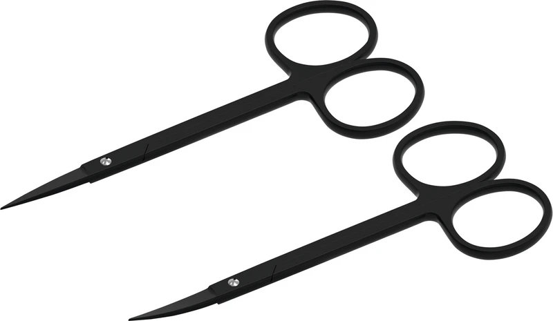 Scherensatz BlackPlasma 800\12-BP + 802\12-BP   Set  2 Stück schwarz