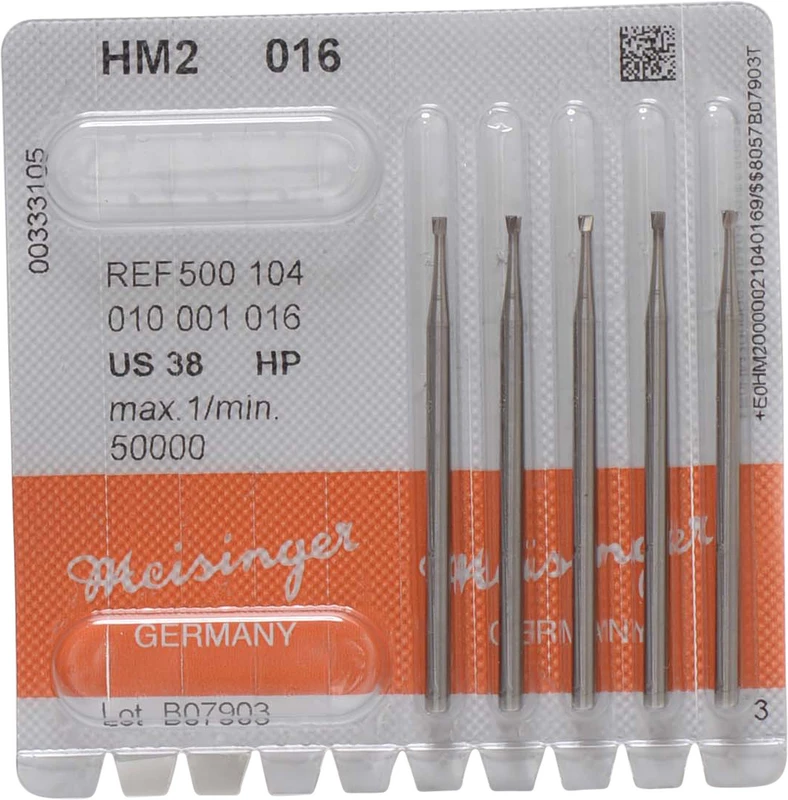 HM-Bohrer 2  Packung  5 Stück HP, Figur 010, 1,5 mm, ISO 016