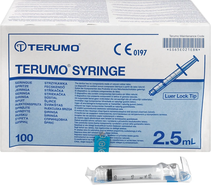 Terumo® Spritzen  Packung  100 Stück 2,5 ml