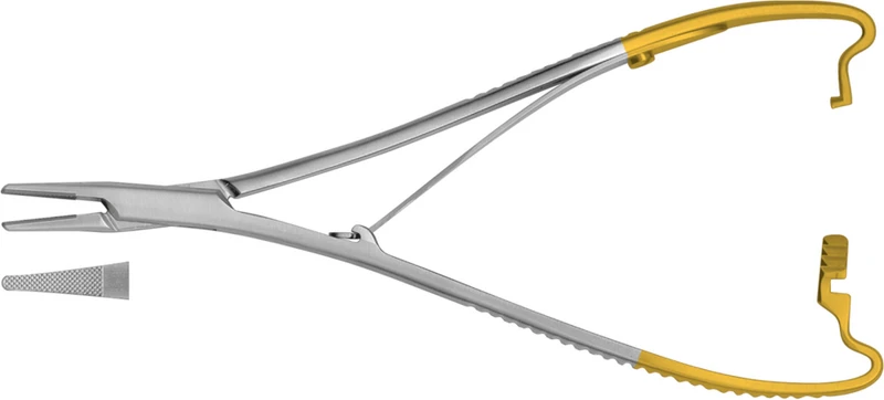 Nadelhalter nach Mathieu-Kocher  Stück  HSD 179-17, 170 mm, mit Hartmetalleinlagen