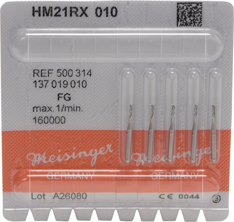 Kronentrenner HM 21RX  Packung  5 Stück Kreuzverzahnung, FG, Figur 137, 4,1 mm, ISO 010