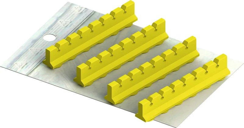 Galaxy Silicone Refill  Set  Silikoneinsätze für Kassette 18 x 10, gelb