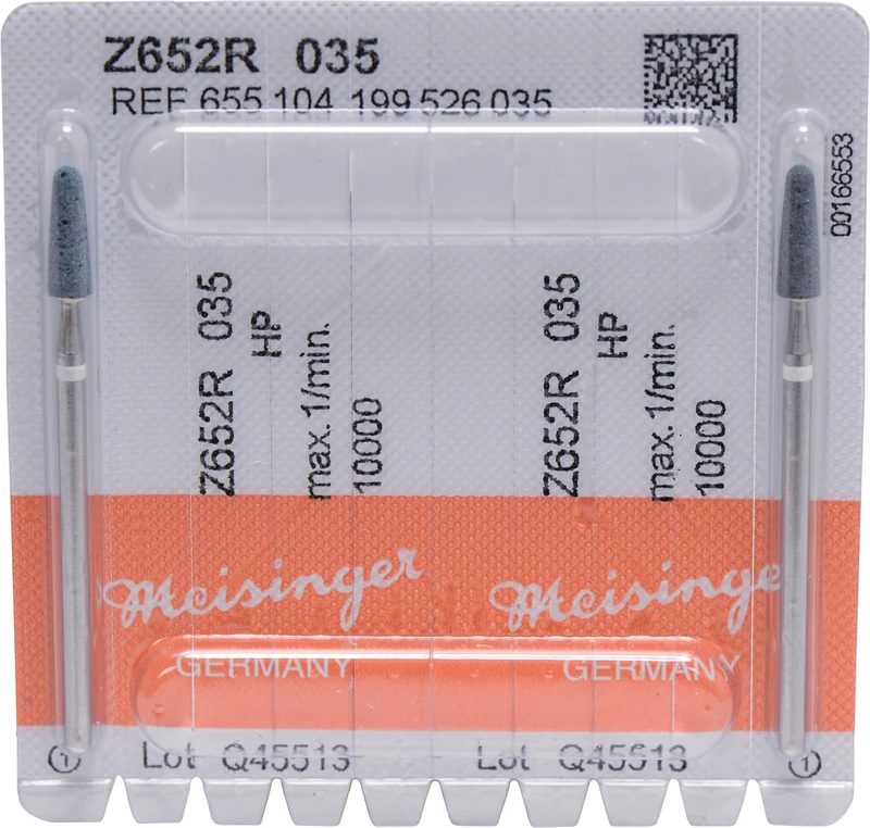 Schleifer Z652R  Packung  2 Stück grün mittel, HP, Figur 199, 10,5 mm, ISO 035