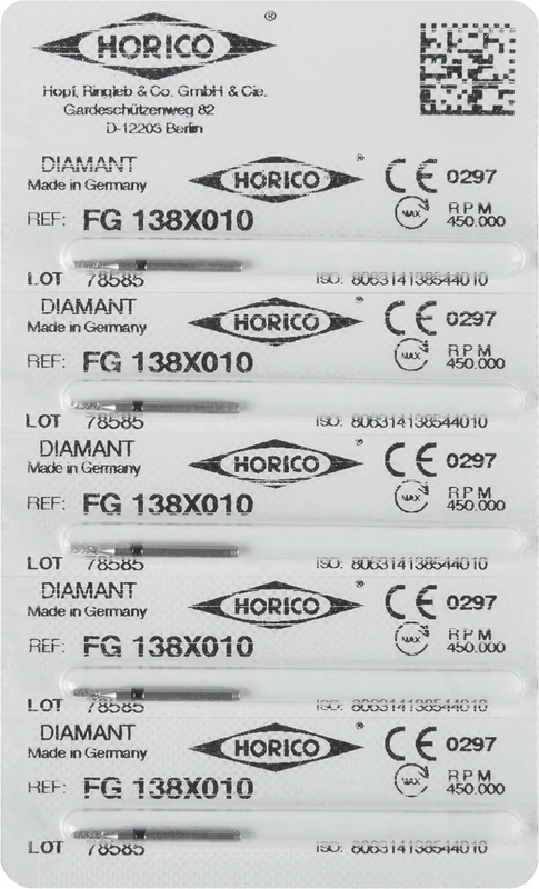 Kronentrenner 138X  Packung  5 Stück schwarz x-grob, FG, Figur 138, 3 mm, ISO 010
