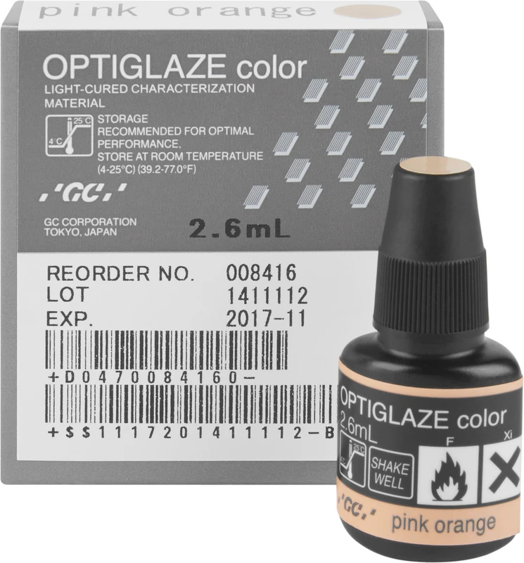 GC OPTIGLAZE® color  Flasche  2,6 ml pink orange