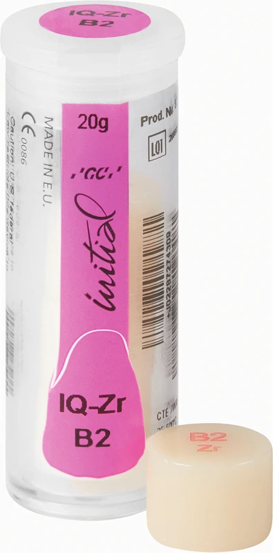 GC Initial IQ P-O-Zr  Packung  4 x 5 g One Body Concept, effect ingot B2-ZR