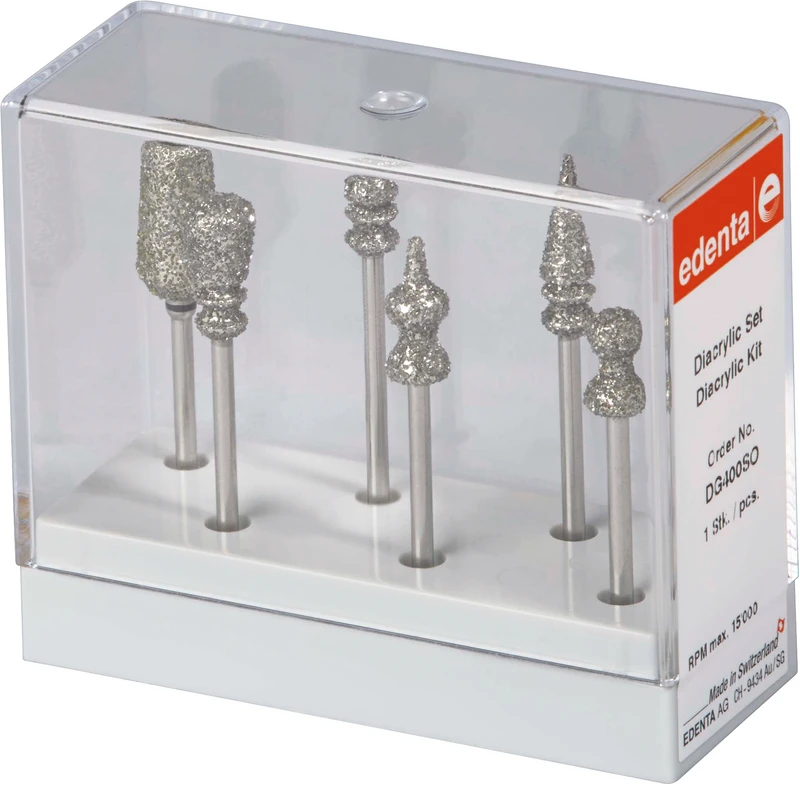 DIACRYLIC Grinder  Set  5 Schleifer (410, 420, 430, 440, 450), 1 Hohlschleifer (490)