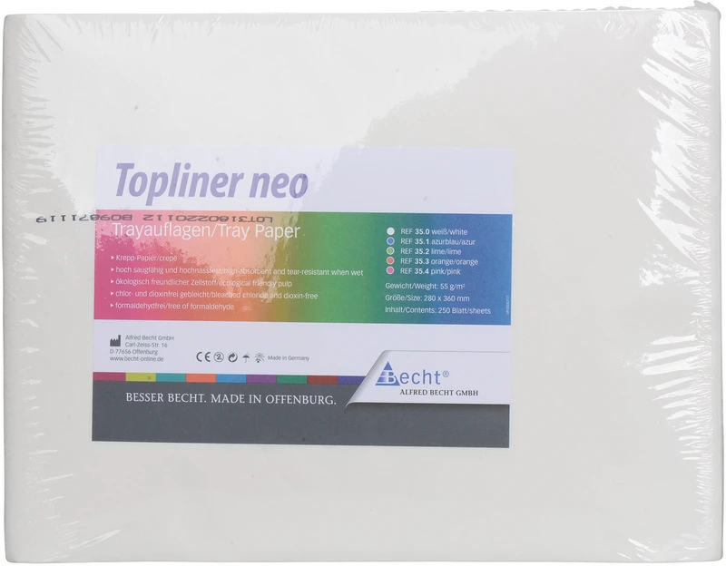 Topliner neo  Packung  250 Stück 28 x 36 cm, weiß