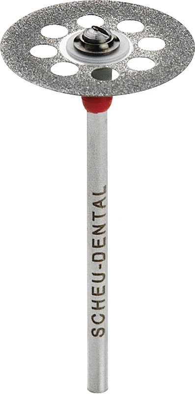 Diamant Trennscheibe  Stück  beidseitig, rot, Ø 22 mm, Stärke: 0,28 mm