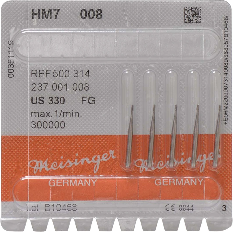 HM-Bohrer 7  Packung  5 Stück FG, Figur 237, 1,8 mm, ISO 008