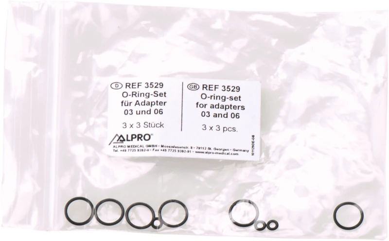 O-Ring  Set  3 x 3 Stück für Adapter 03+06