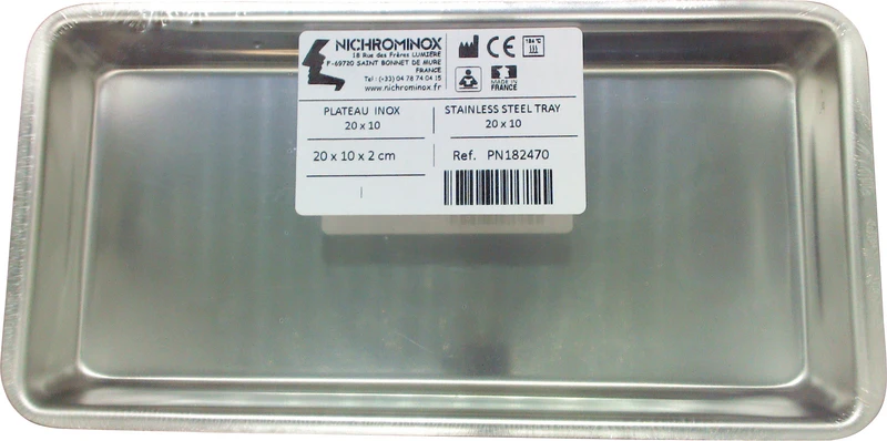 Stainless Steel Tray  Stück  Tray 20 x 10 cm, 182470