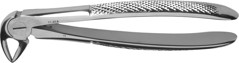 KKD® Zahnzangen  Stück  für UK-Wurzeln, Rautengriff, Figur 11-33A