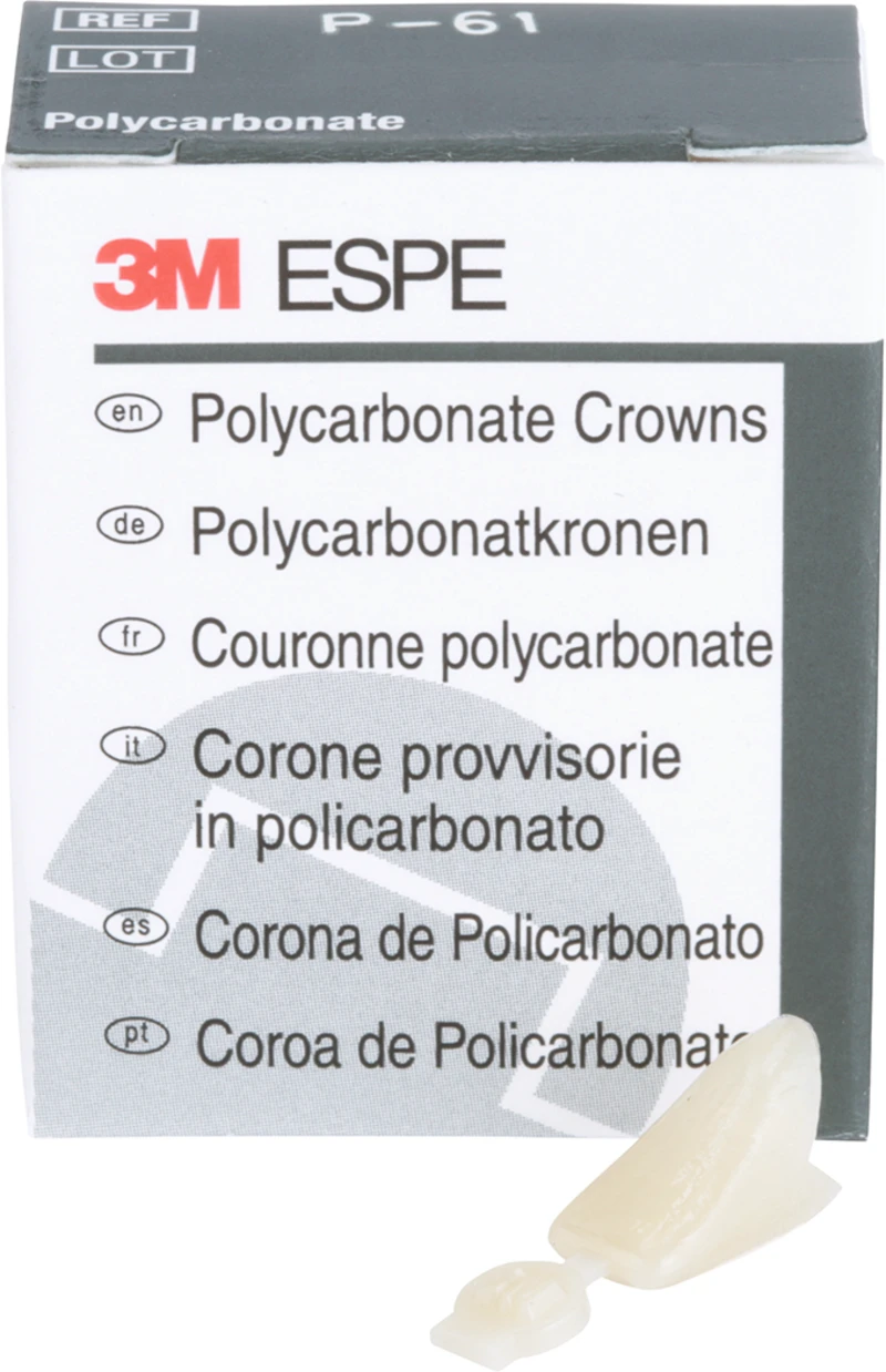 Polycarbonat-Kronen  Packung  5 Stück Nr. 61