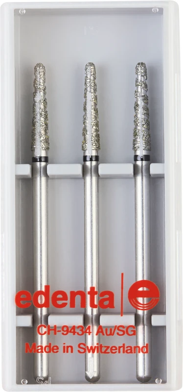 Turbo Diamanten T856  Packung  3 Stück schwarz supergrob, HP, Figur 200 Konus rund, 12 mm, ISO 023