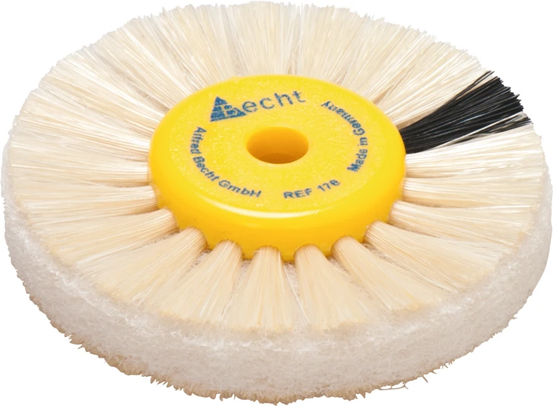 Einlagen-Rundbürste  Stück  3 Reihen Nylon-Borsten, 2 Reihen Vlies, Ø 25\55 mm